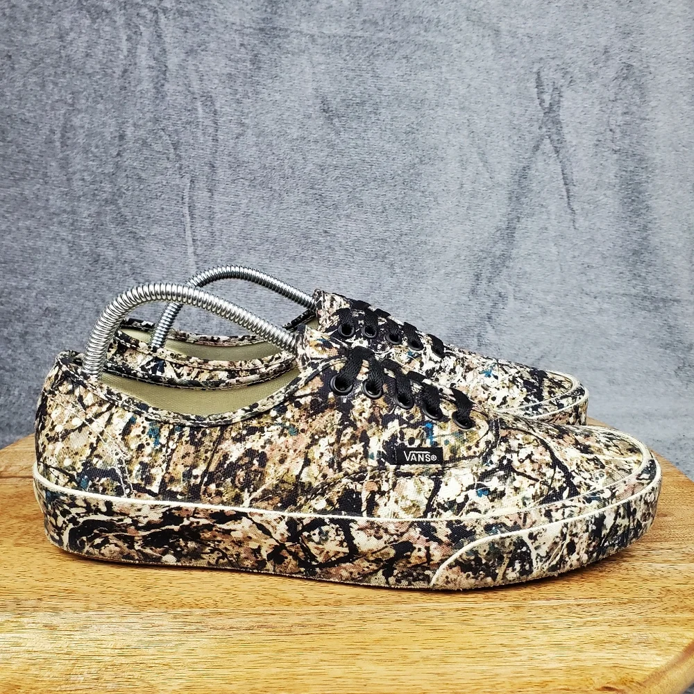 Vans Authentic x MoMA Jackson Pollock Shoes Men's Size 9.5 Canvas Sneakers